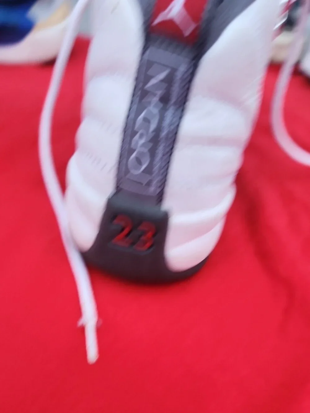 Jordan Kids White and Gray High-Top Sneakers with Red Jumpman